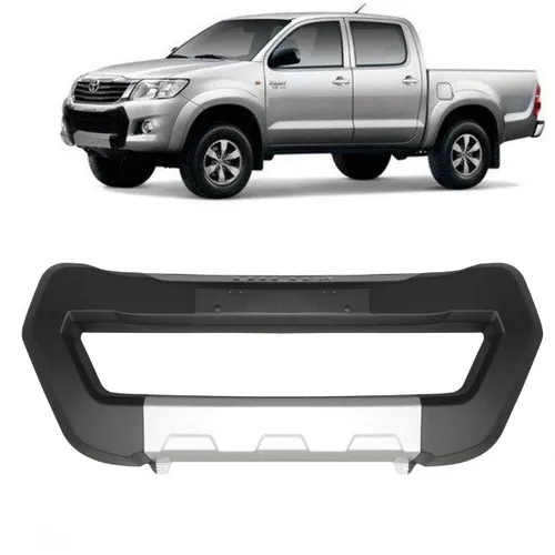 Overbumper Nova Hilux 2019 2020 Front Bumper Preto Prata 5 op