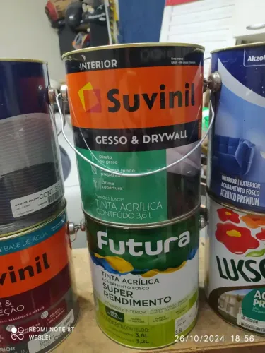 Látex , esmalte e esmalte base água