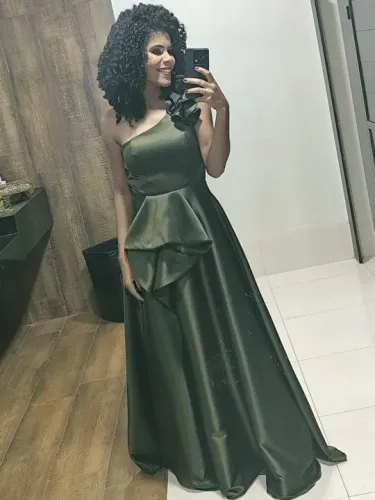 Vestido de festa verde