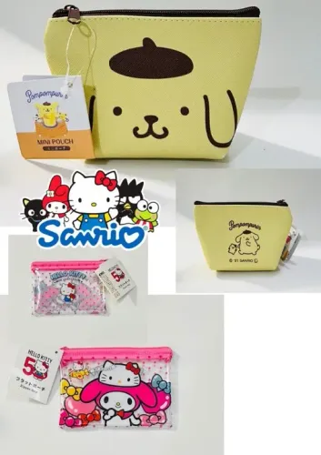 Bolsinhas Sanrio Japan Hello Kitty & Pompompurin