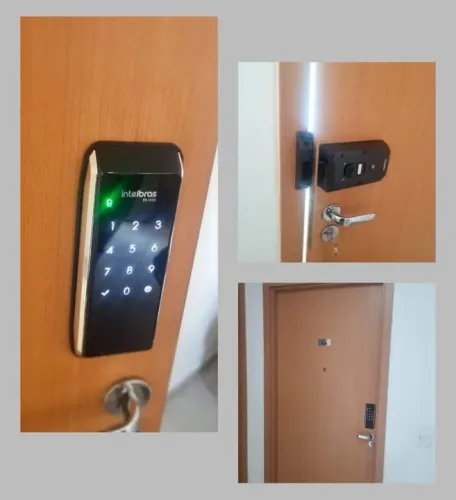 Fechadura Eletronica Intelbras FD1000 ( instalação inclusa) e 2 anos de garantia