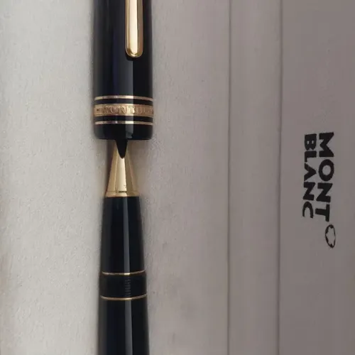 Caneta marca mont blanc modelo rolebol esferográfica pret