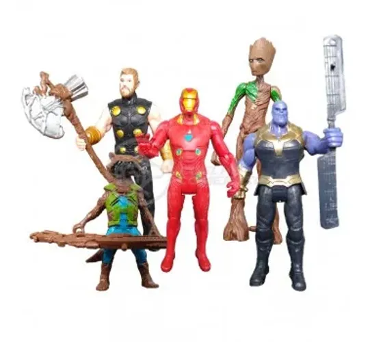 coleçao cartela bonecos heroi avengers 4un zy-026