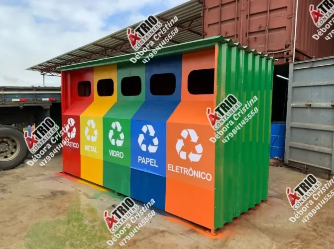 Container ecoponto coleta