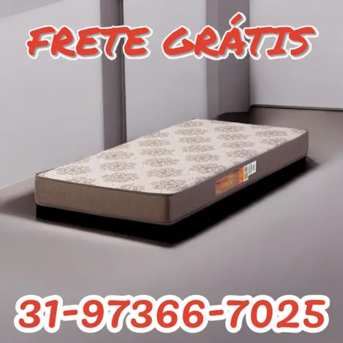 COLCHÃO SOLTEIRO COM ENTREGA GRÁTIS / NOVOS