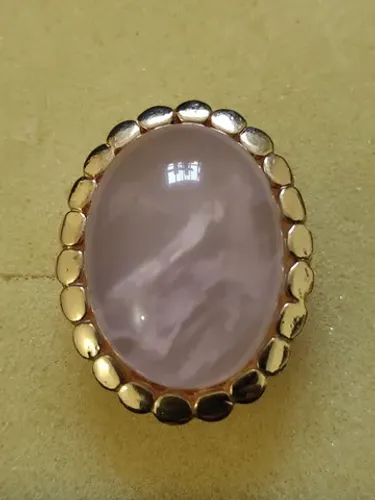 Anel quartzo rosa n°18