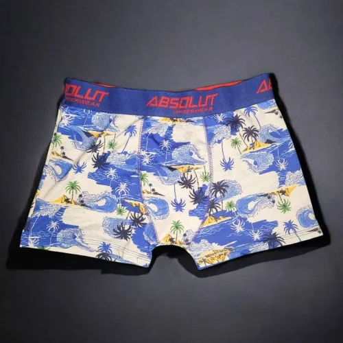 Várias cuecas boxer disponíveis