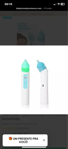 Aspirador Nasal Elétrico Fridababy Nosefrida