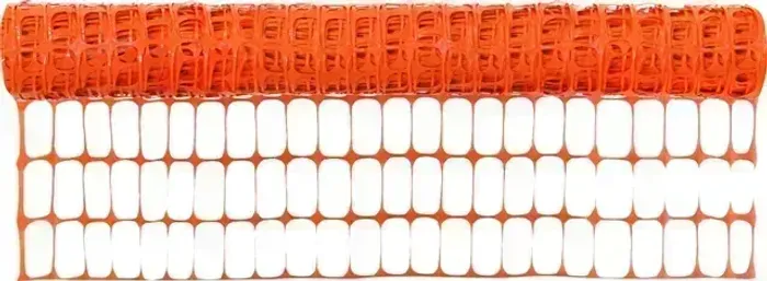 Tela tapume sinalização 1,20 m x 50 m, FIT, laranja, Plastcor