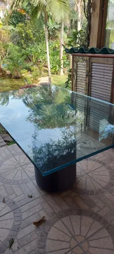 Mesa Vidro 1,50 x 0,88 x 20mm espessura.