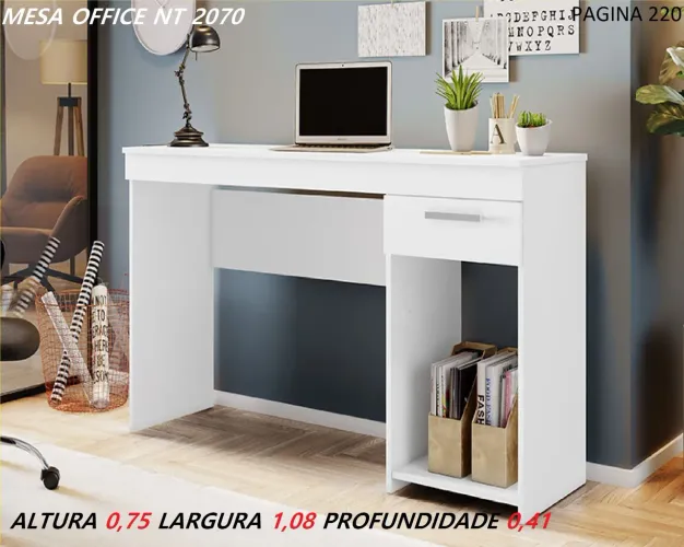 Mesa Office NT 2070 - Design funcional e moderno