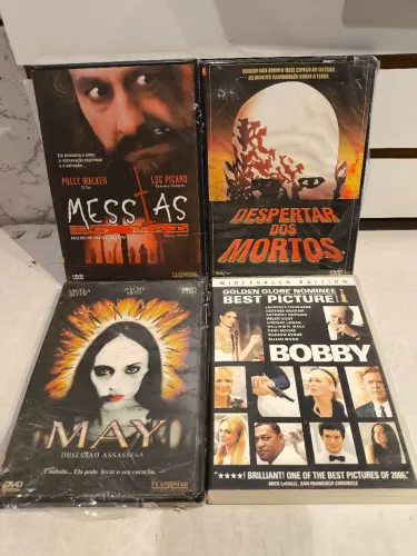 Dvd lacrado. Messias / Desapertar dos mortos/ may/ booby lote 4 unidades LACRADO  terror 