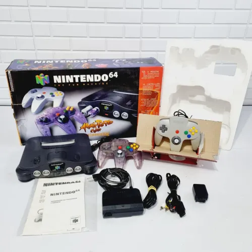 NINTENDO 64 ATOMIC PURPLE LONG BOX Gradiente