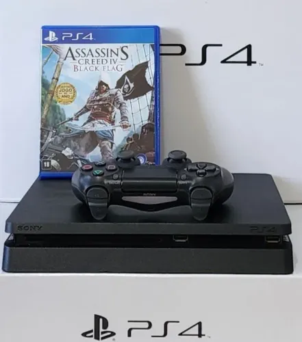 PS4 Slim 500GB c/ Garantia + Jogo. Temos Loja Física. Ofertas todos os dias - Confiram!!