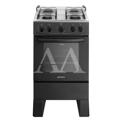 Fogao 4b Atlas Milao Preto
