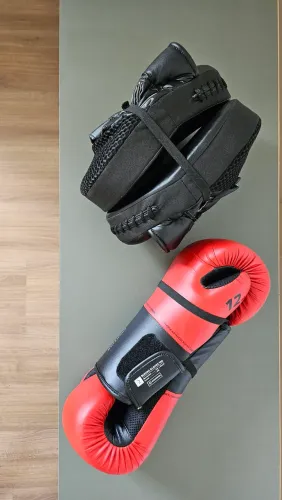 Kit par de luvas + aparador de boxe