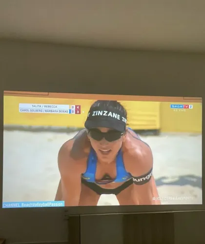 Cinema em casa Projetor P30 + tela 100 polegadas