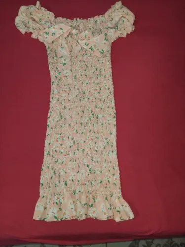 Vestido Floral Manga Curta