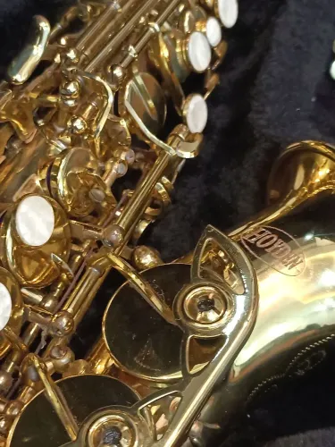 Sax Soprano Curvo Hoyden Original Dourado Black Friday Nota Fiscal OlX Pay Compra Segura 