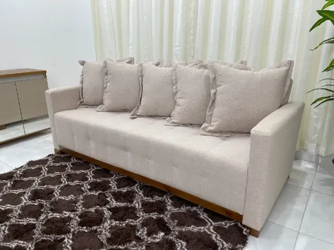 Sofá Cama Feeling Linho- Entrega Rápida Faça seu pedido