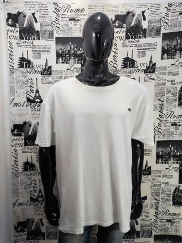 Camiseta Lacoste Regular Fit Tam 4XL Cód 4342 Usado/Original 