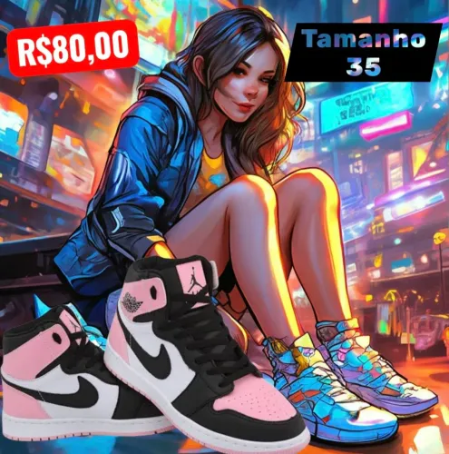 Promoção Tênis bota tamanho 35 + brinde