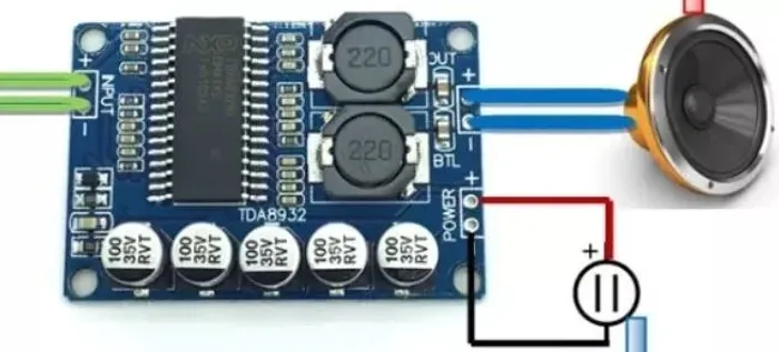 Placa Amplificador Digital 35w Rms Módulo De Potência   Arduino Automação COD-AM256   