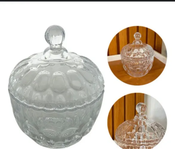  Pote de Vidro Decorativo