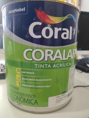  Promoção Tinta Acrílica Azul Praia Coral - 3,6L