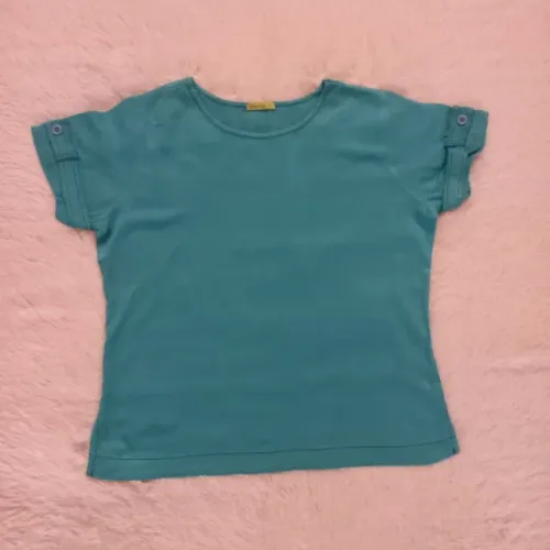 38_Blusa com detalhe nas mangas Pistachio / Tam P