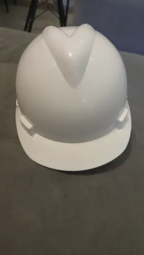 Capacete de segurança V-gard Msa Hook com rack branco