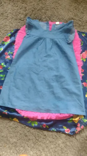 Vestido infantil menina de jeans