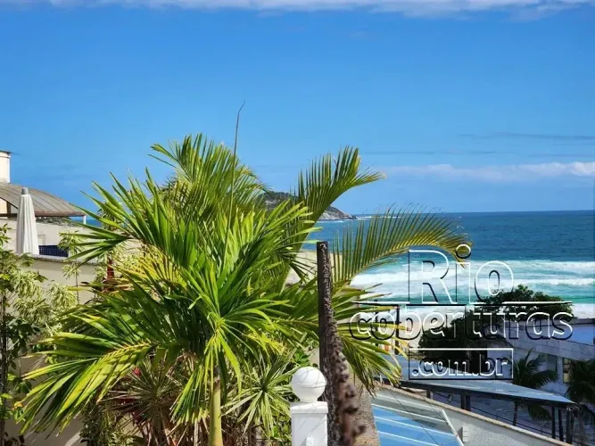 Cobertura para alugar na Quadra da Praia. Jardim Oceânico. Barra. 6 Qtos.