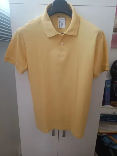 Polo Masculina Amarela - Novo