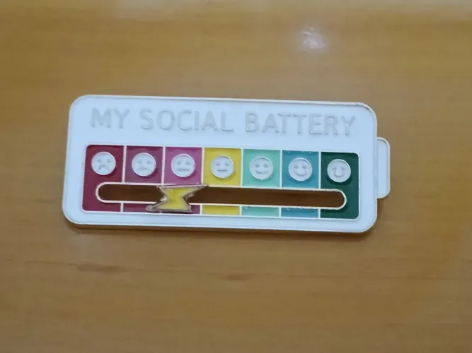 Pin Social Battery - Controle suas energias