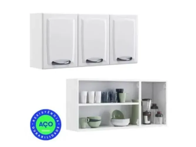 Armário Aéreo New Premium Itatiaia 120CM - FRETE GRÁTIS