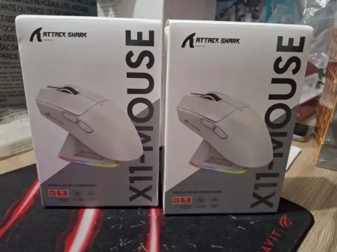 Mouse x11 Com Dock sem fio Preto