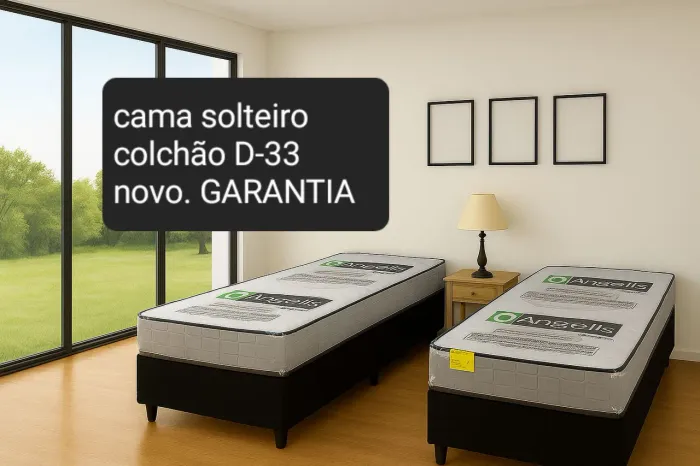 Cama solteiro novo queima de estoque sábado entrega 