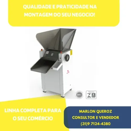 Cilindro de Padaria 50CM 2 Motores Braesi Novo