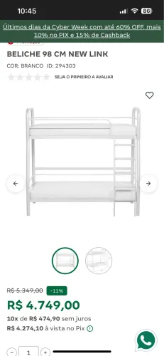 CAMA BELICHE TOK STOK !