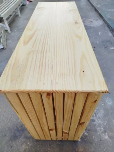 Balcão para atendimento ripado 