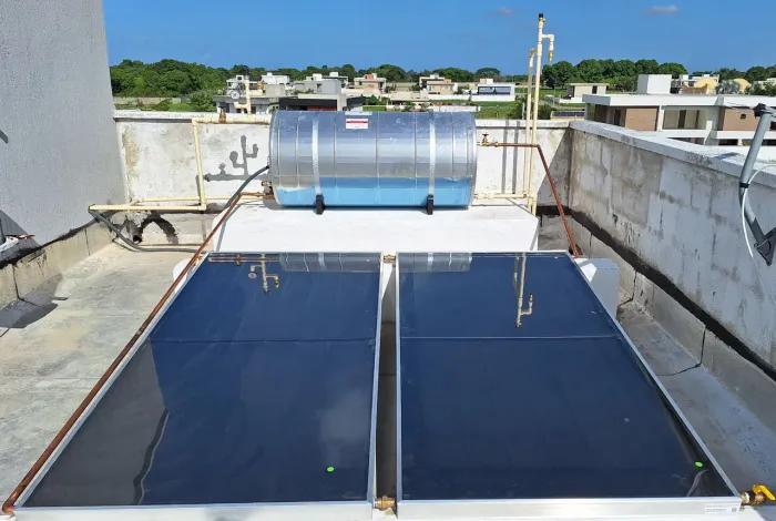 Aquecedor solar boiler (Instalação)