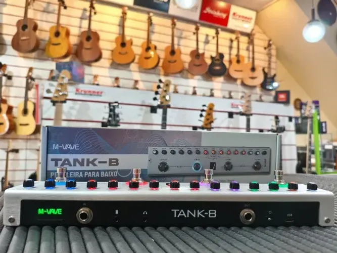 Pedaleira para Contrabaixo M-Vave Tank-B (NOVA!)
