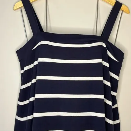 vestido listrado tamanho g