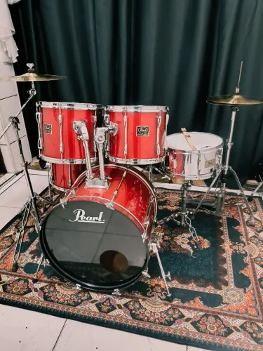 Bateria Pearl Export Red lindíssima 