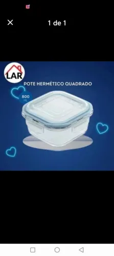Kit 12 potes de vidro herméticos 800 ml
