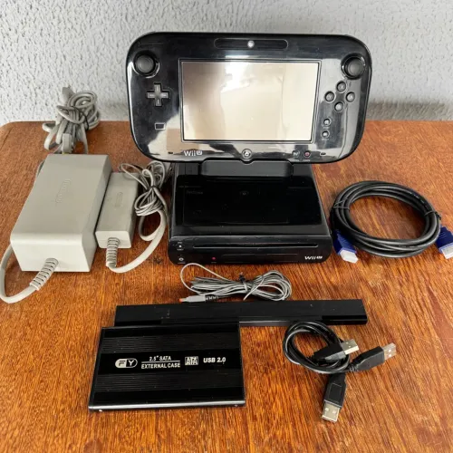Nintendo Wii U completo + HD 500gb cheio de jogos