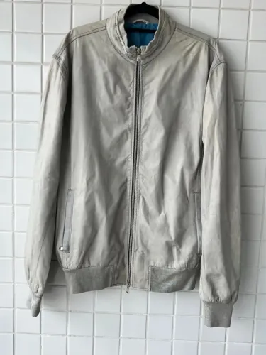 Jaqueta Bomber Casual Cinza Barba Napoli