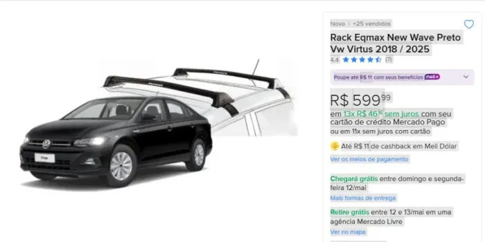 RACK TETO VIRTUS/POLO