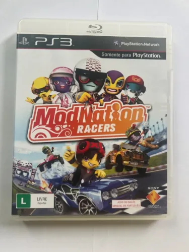 jogo modnation racers ps3 midia física completo